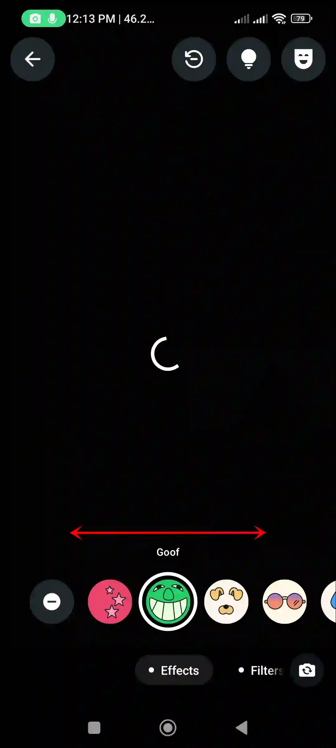 whatsapp video call effects
