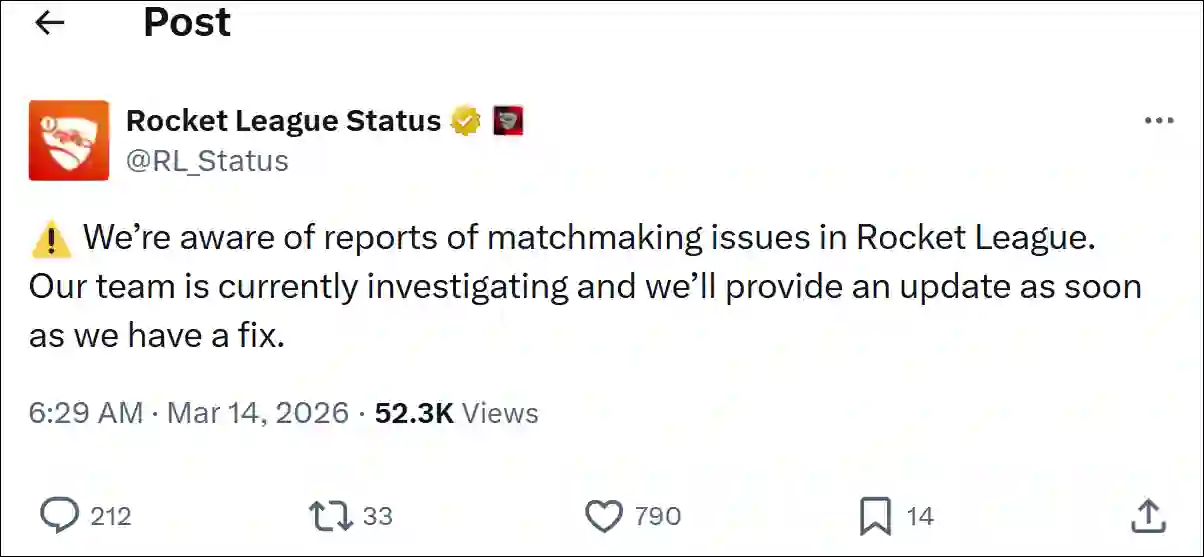 rocket league feature temporarily disabled