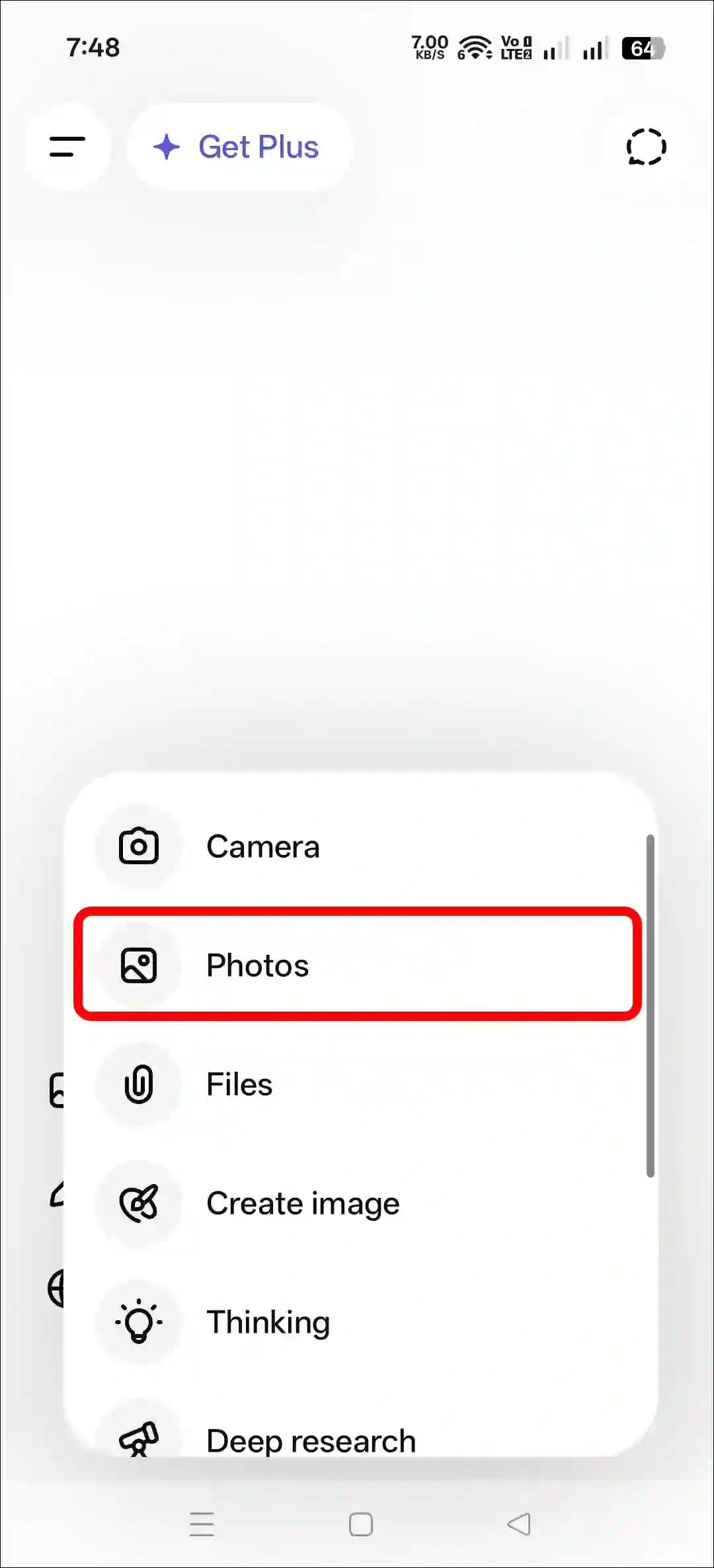 chatgpt plus photo upload