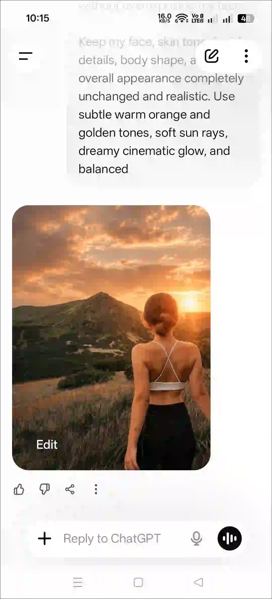 chatgpt sunset effect