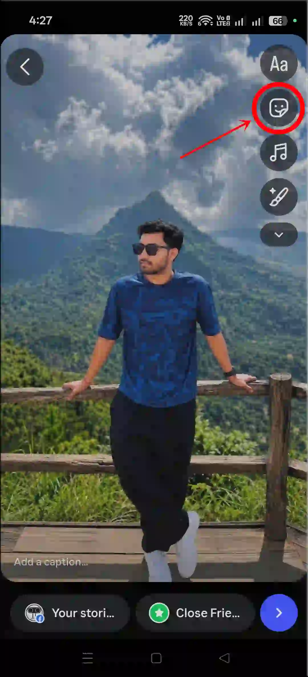 instagram photo strip story