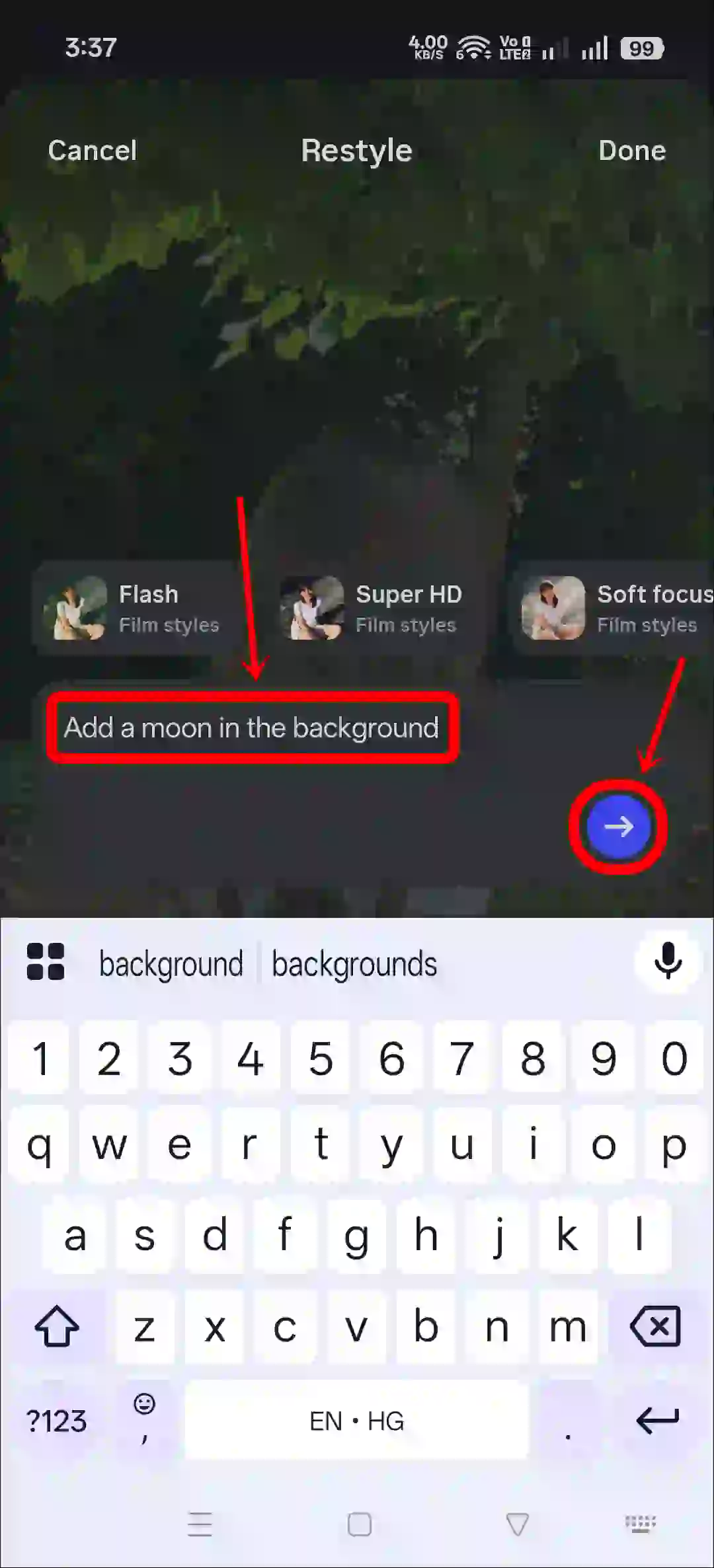 instagram restyle ai photo editing