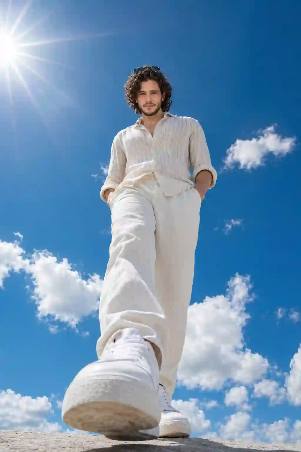 aesthetic boy sky prompt