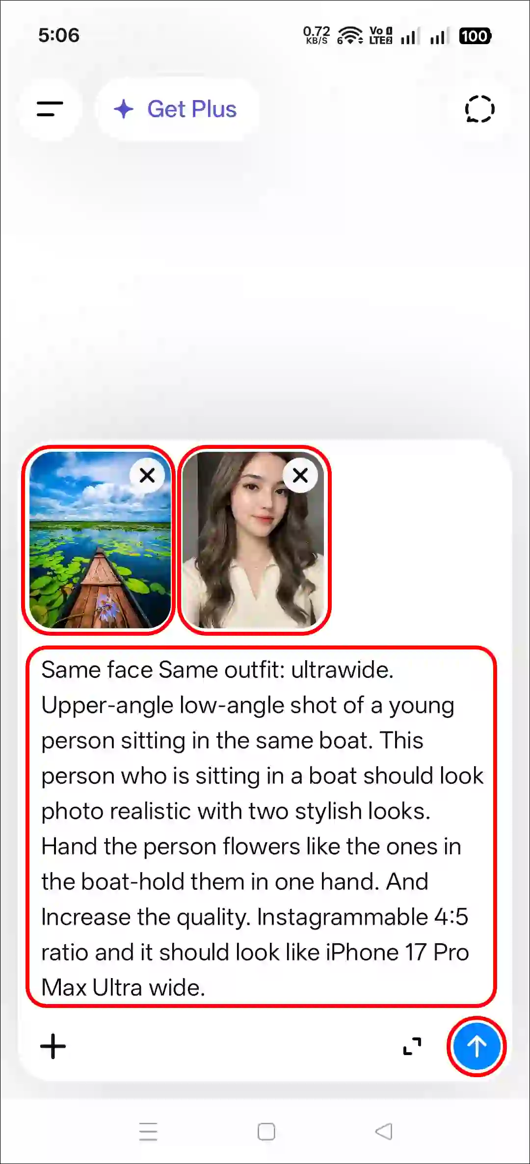 create lake boat photo