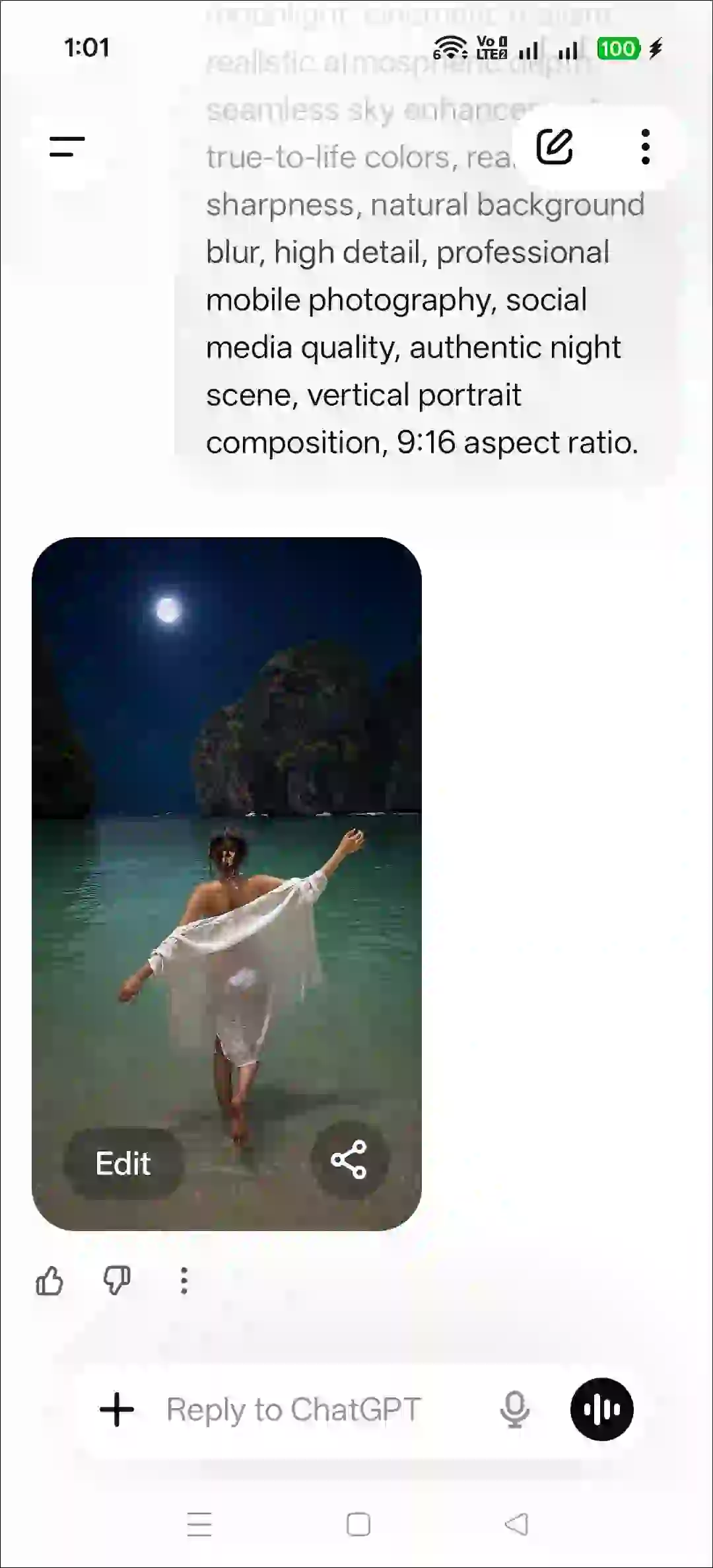 create moonlight photo