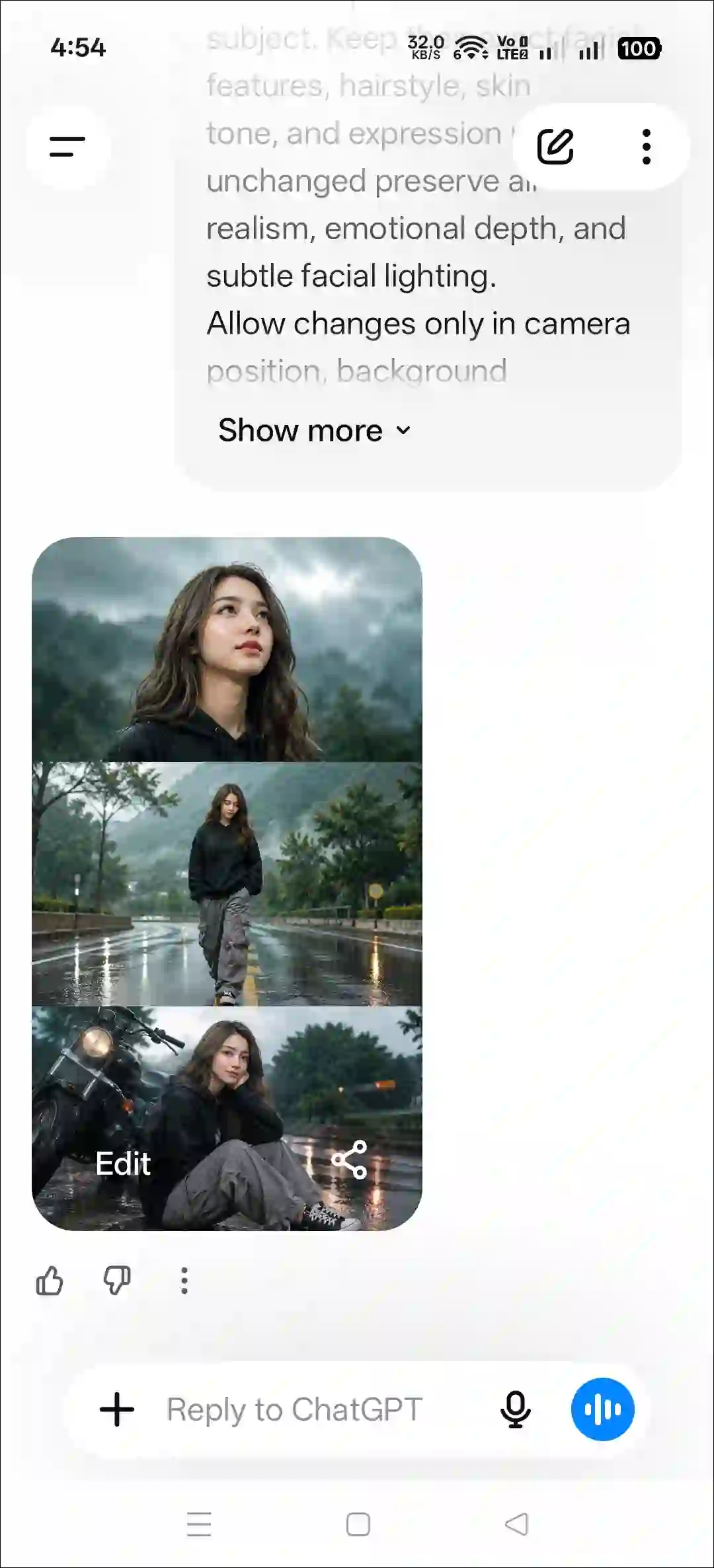 create rainy photo chatgpt