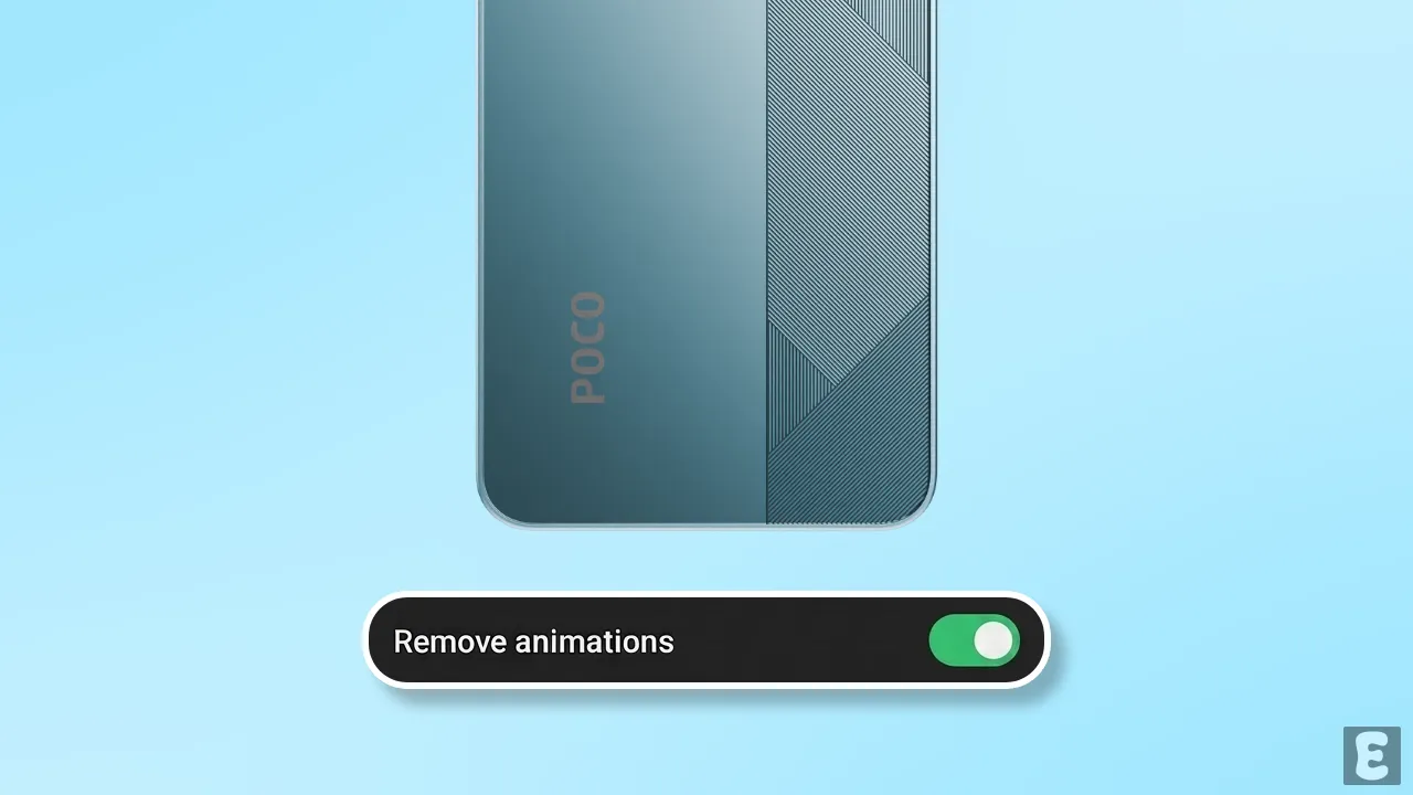 How to Turn Off Animations in POCO Phones