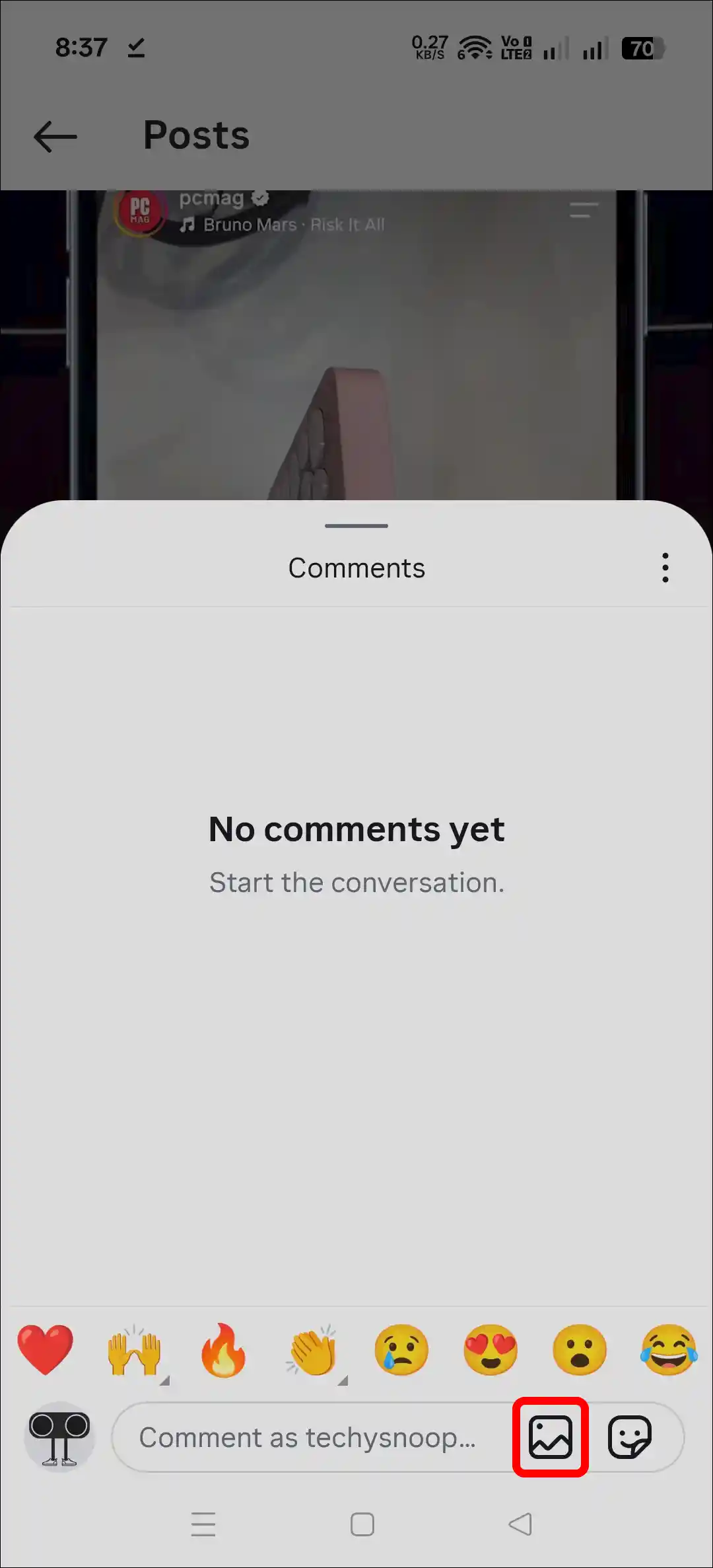 picture comment instagram