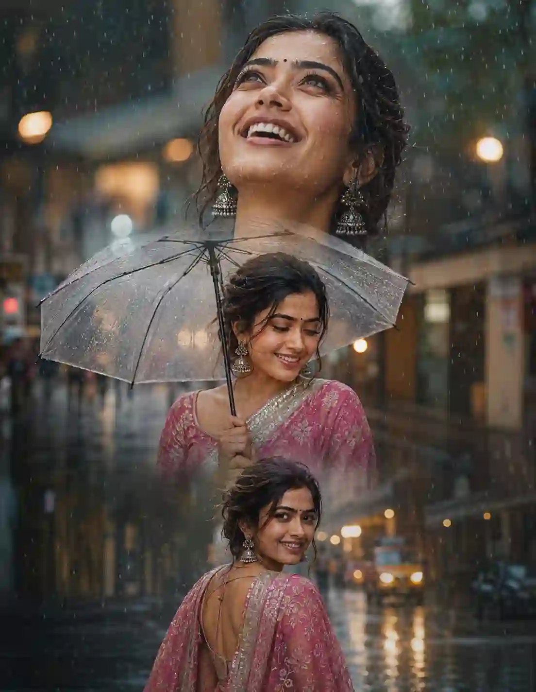 rain umbrella photo prompt