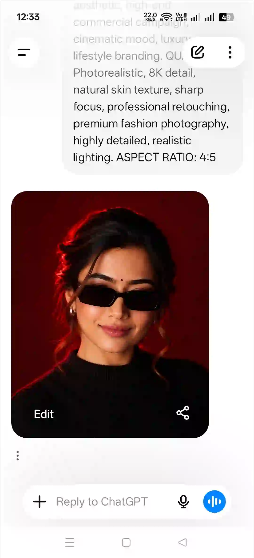 red background dp trend
