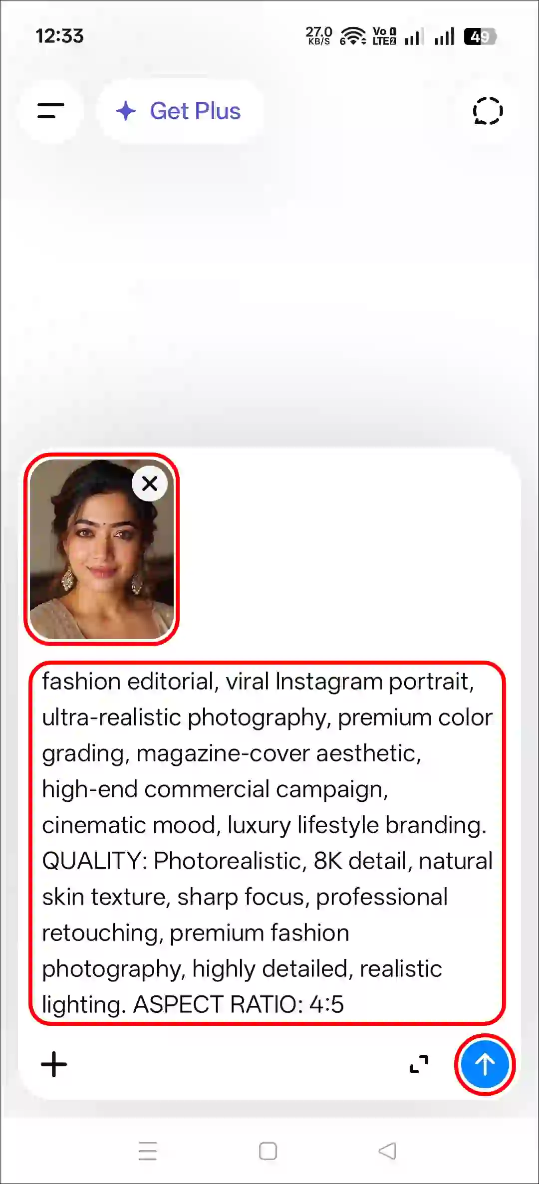 red background dp trend