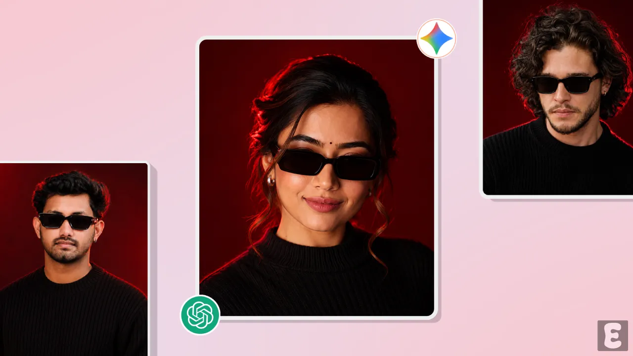Red Background Profile Picture (DP) Prompt for ChatGPT & Google Gemini