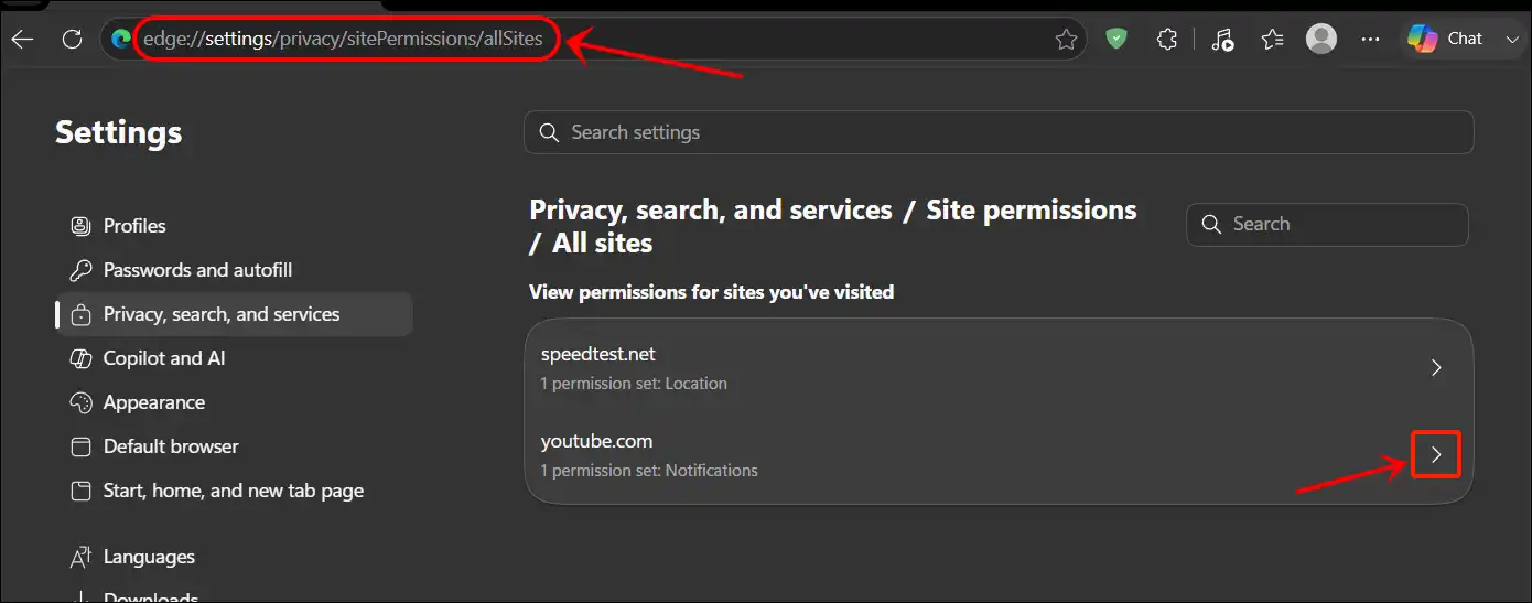 disable youtube website notifications