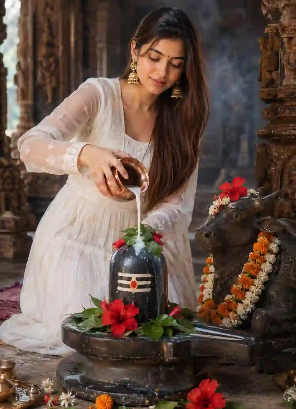 shiv bhakt girl prompt